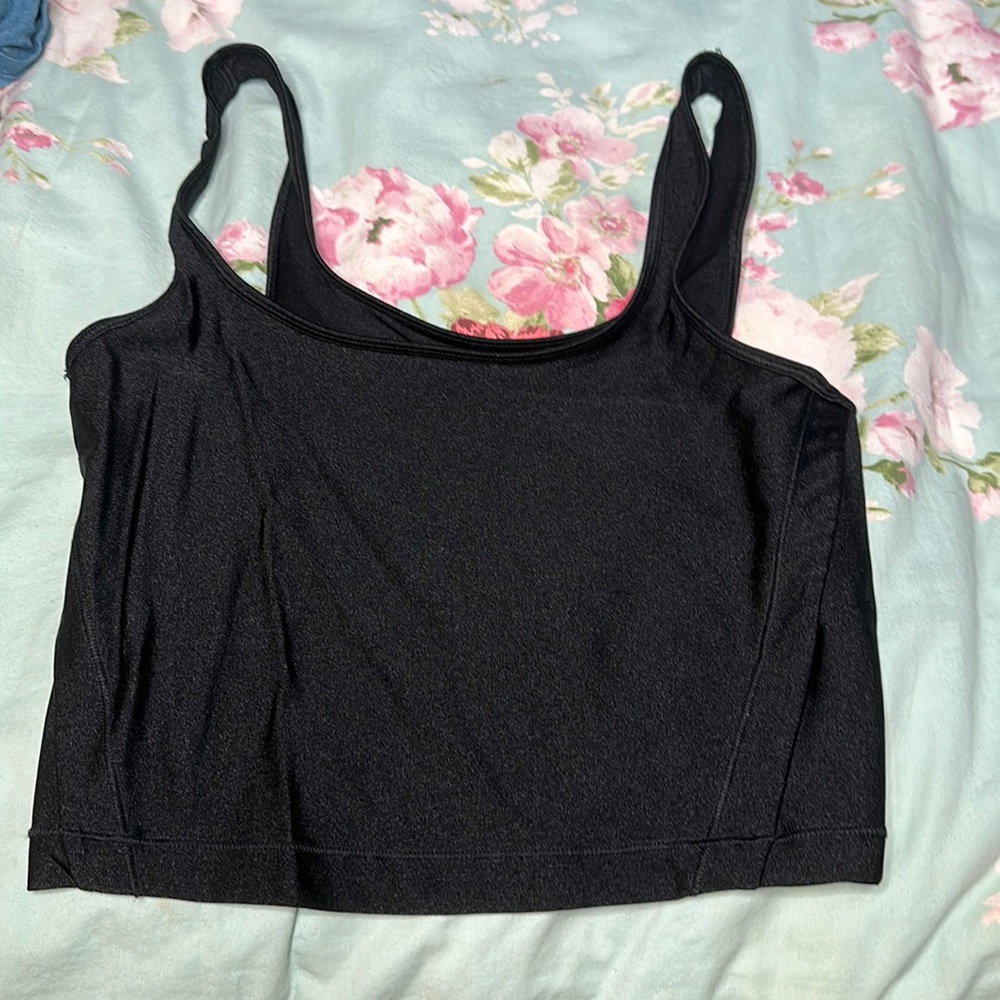Athleta shine black tank NWOT